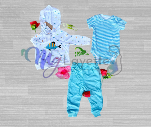 L’Ensemble Pull, Barboteuse et Pantalon